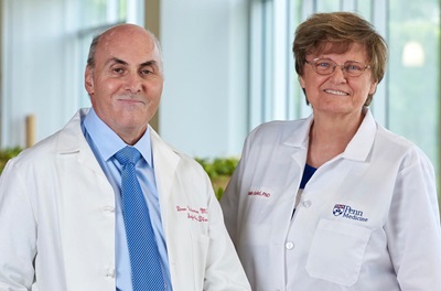 Portrait of Katalin Karikó, pHd, and Drew Weissman, MD, PhD